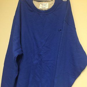 Champion Mens Powerblend Sweats Pullover XL Blue